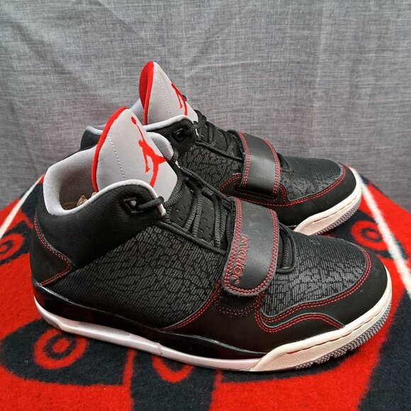 %Size 9 Nike Men Air Jordan Flight Club Black Basketball Shoe AJ25 main image 5